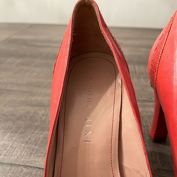 Gianni Bini Genuine Leather Salmon Heels Size 9 - Picture 4 of 9